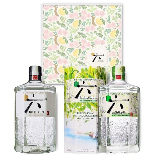 送料無料 サントリー ROKU 六 GIN 2本セット NORYO TEA EDITION 数量