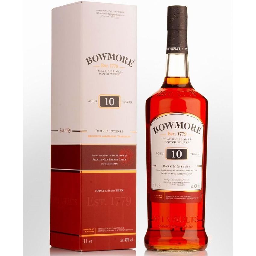 ボウモア 10年 ダーク インテンス 1000ml 40度 箱付き アイラモルト シングルモルト 免税店限定商品 スコッチ ウィスキー Bowmore10y ウィスキー Co Jp 通販 Yahoo ショッピング