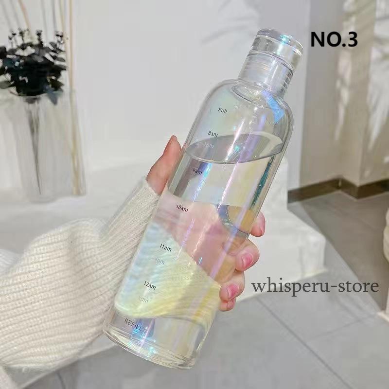 水筒 ガラス 500ml ウォーターボトル コンパクト マグボトル クリア