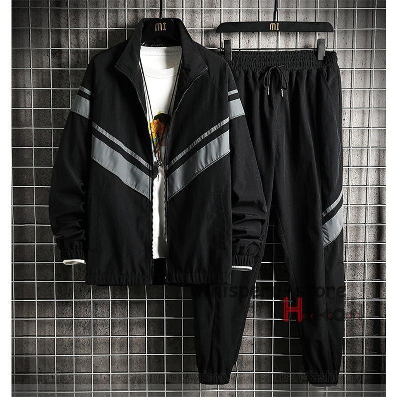 コーチジャケット 上下セット メンズ 秋服 セットアップ ジャケット
