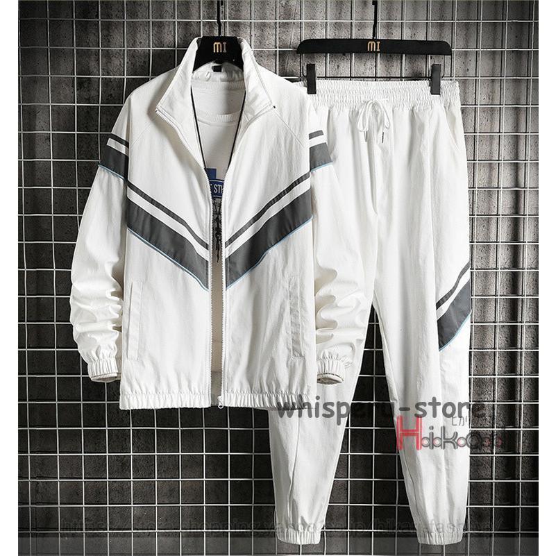 コーチジャケット 上下セット メンズ 秋服 セットアップ ジャケット