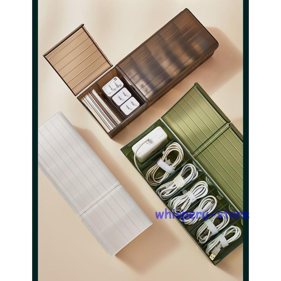 小物入れ プラスティックケース ガジェットケース 小物収納 半透明 蓋