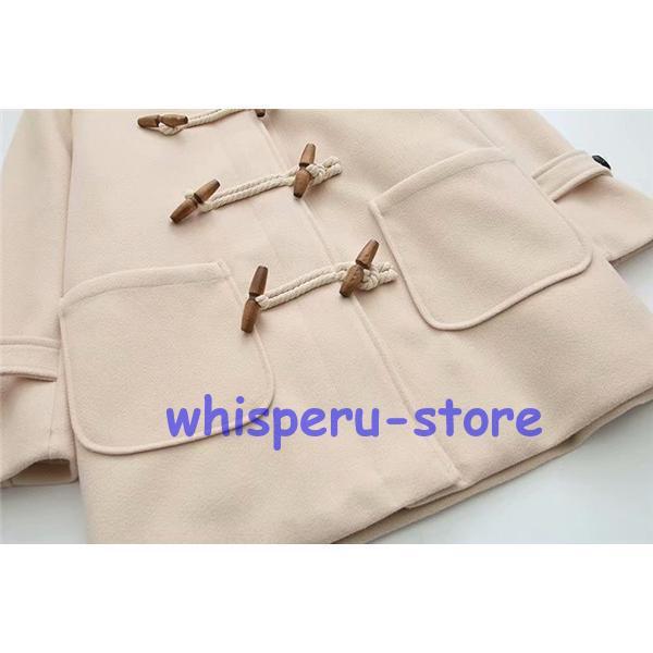 アウター ダッフルコート チェスターコート 暖かい ショート丈 フード