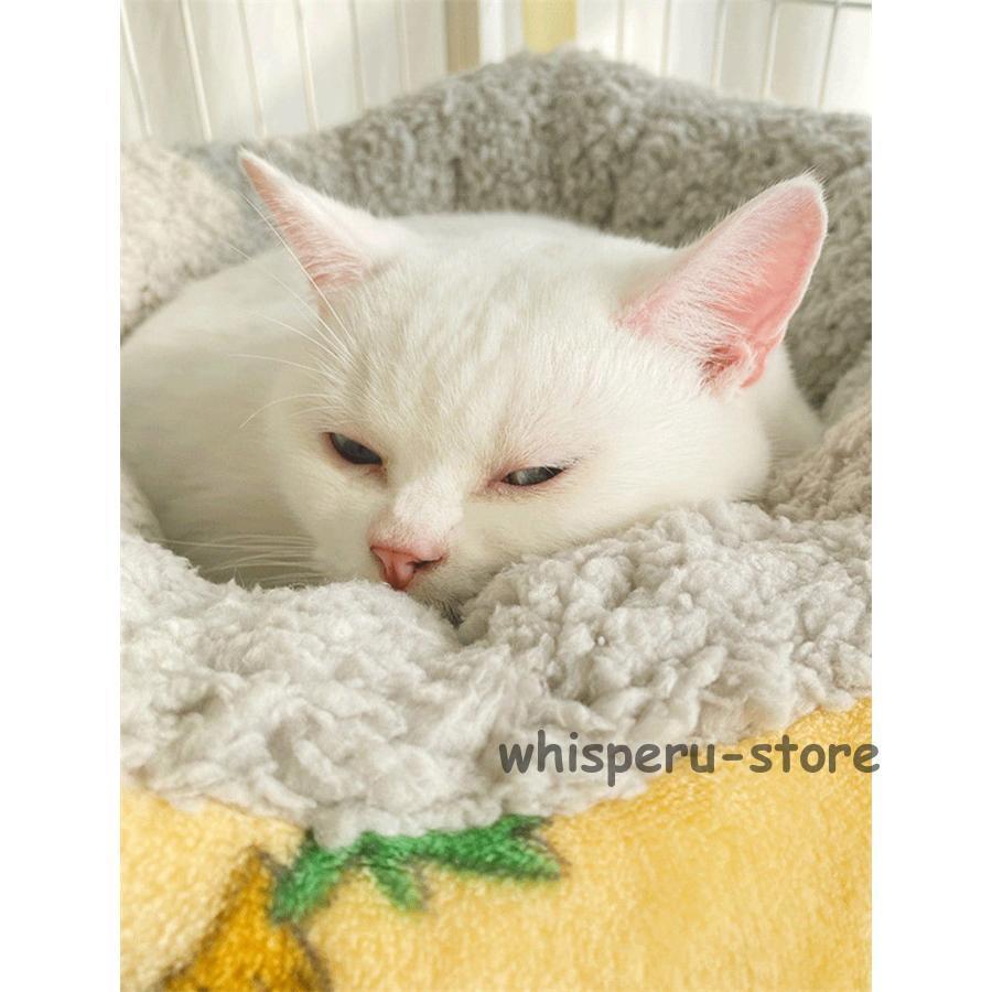ケージ用 ハンモック キャットハンモック 厚手 もこもこ 猫 フック付き