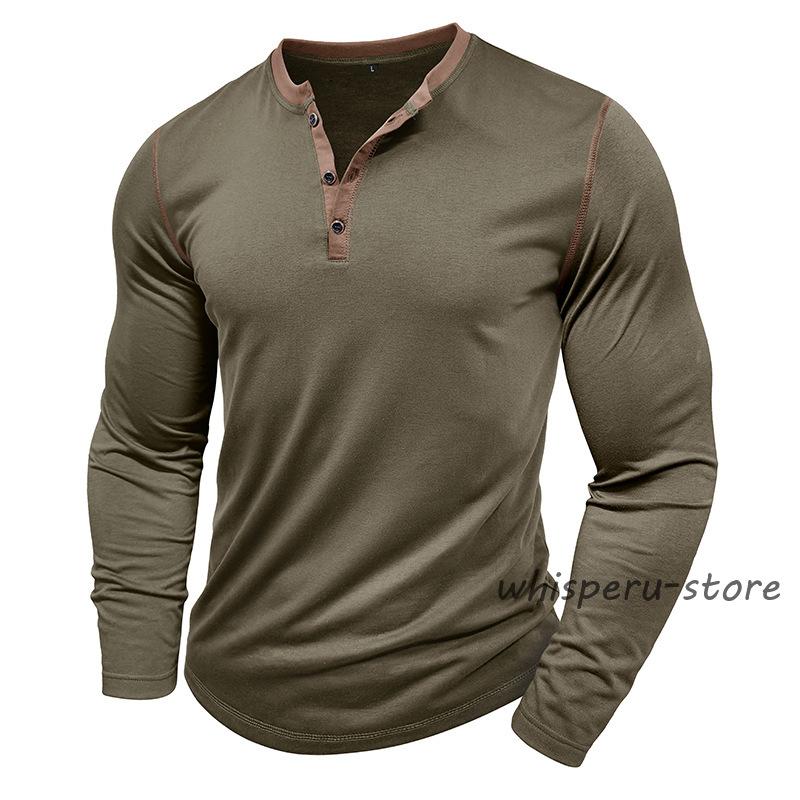 RRL 長袖ヘンリーネックTシャツ RRL☆ワッフルニット☆ヘンリーネック長袖Tシャツ (RRL/Tシャツ