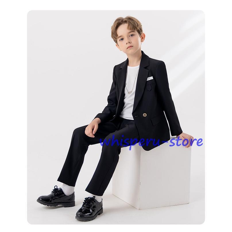 4点セット 子供スーツ 男の子 子供服 フォーマル スーツ フォーマルスーツ スーツ 子供 上下セット ジャケット パンツ フォーマルの画像