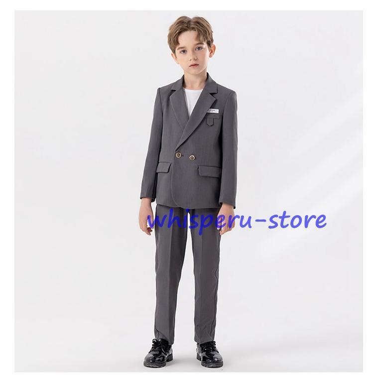 4点セット 子供スーツ 男の子 子供服 フォーマル スーツ フォーマルスーツ スーツ 子供 上下セット ジャケット パンツ フォーマルの画像