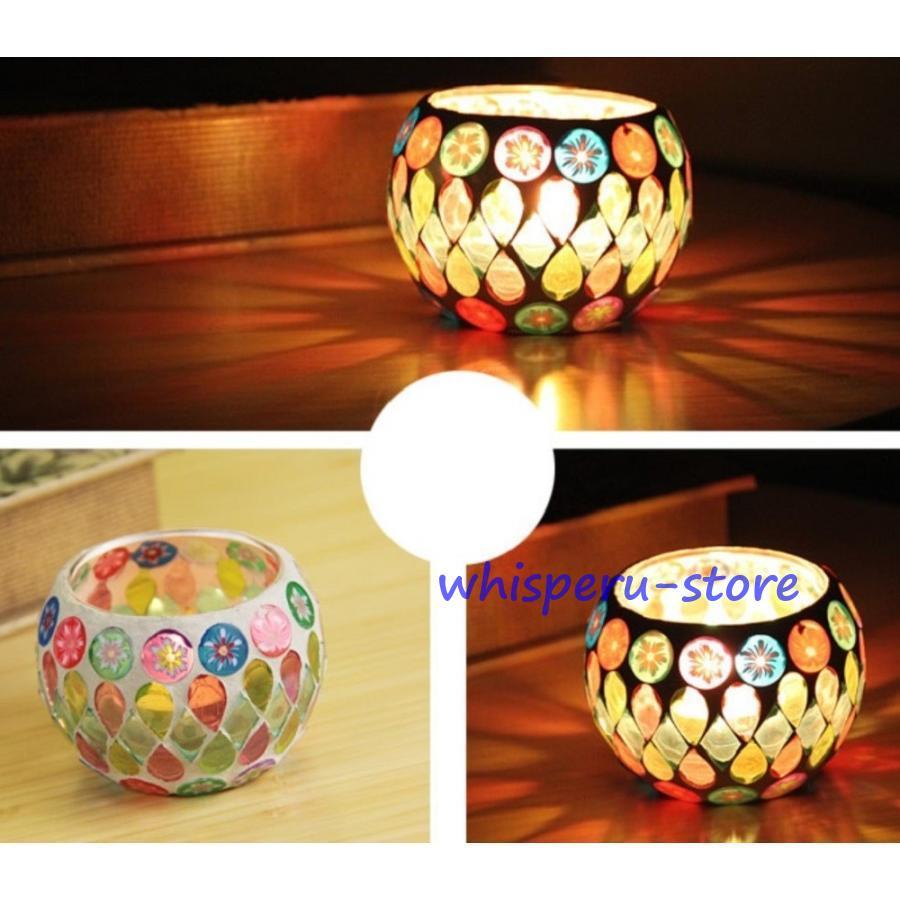 雑貨 キャンドルスタンド ティファニー キャンドルホルダー ガラス