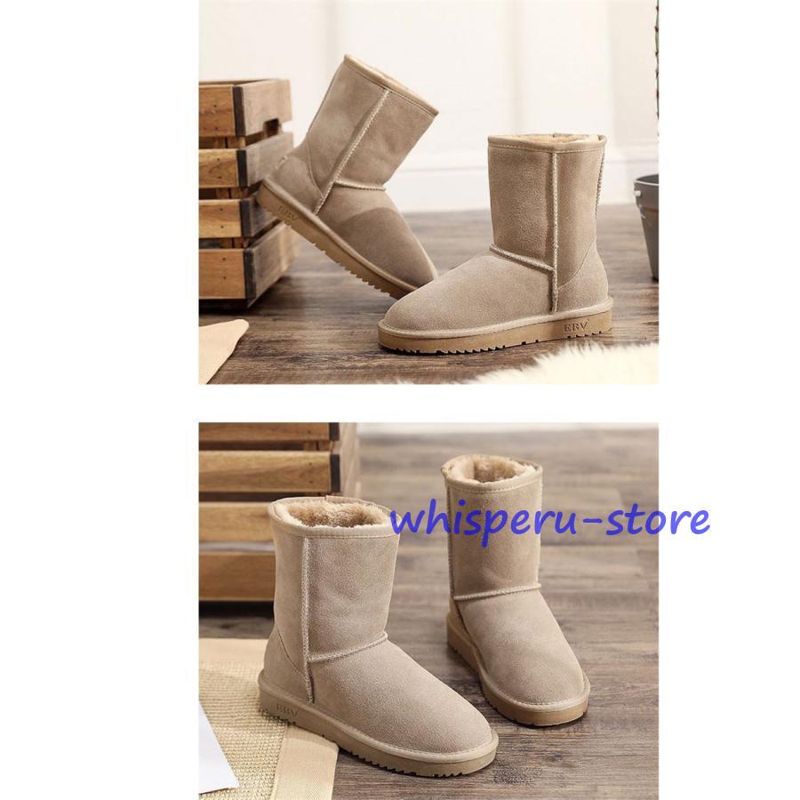 ムートンブーツ ブーツ 冬靴 レディース 裏起毛 暖かい もこもこ 痛く