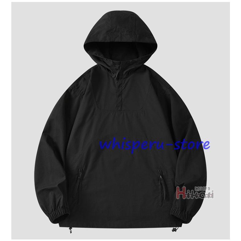 アノラックパーカー メンズ パーカー 綿100% プルオーバー