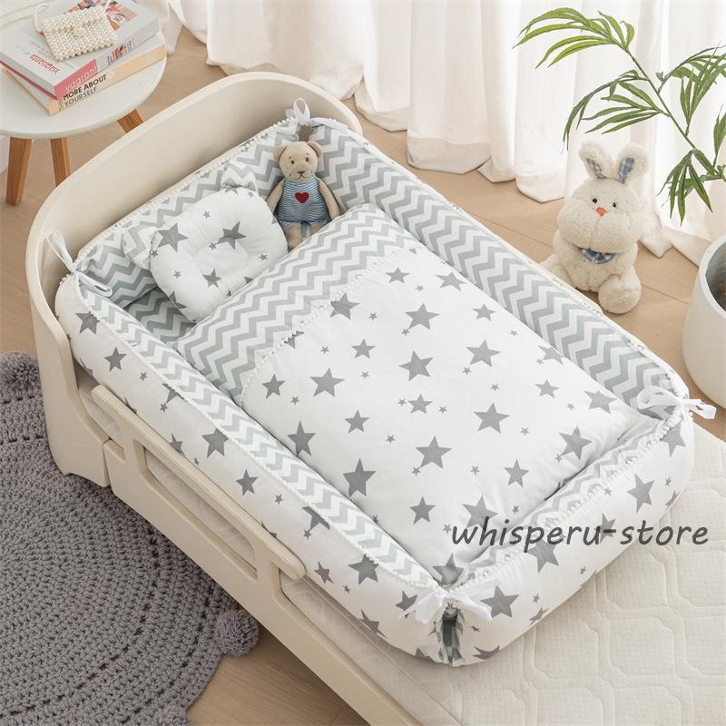 ベビー布団 ベビーベッド布団セット ベッドガード クーファン 枕付き
