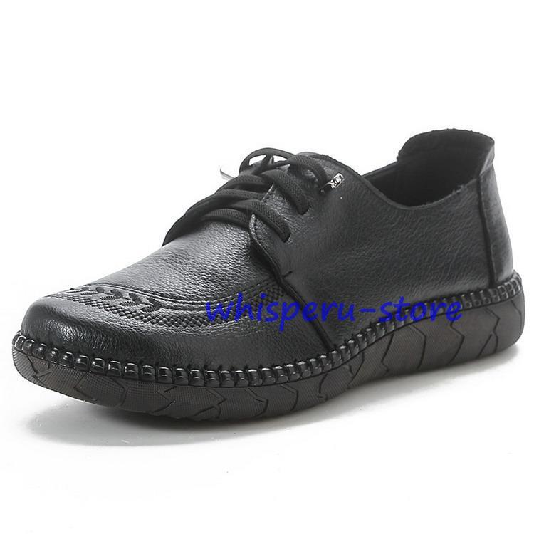 デッキシューズ レディース 牛革 本革 ぺたんこ やわらか フラット