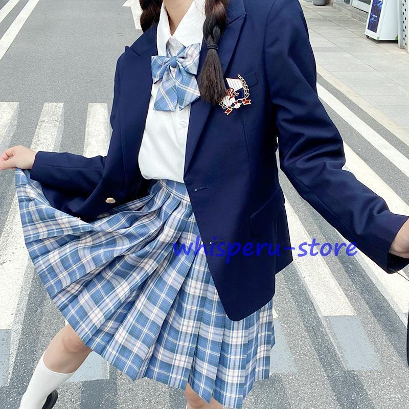 入学式 卒業式 スーツ女の子 高校生 フォーマルスーツ 中学生 レデイース コート ジャケット スカート チェック 柄 セット卒服 S M L 発表会 受験面接 ジュニアの画像