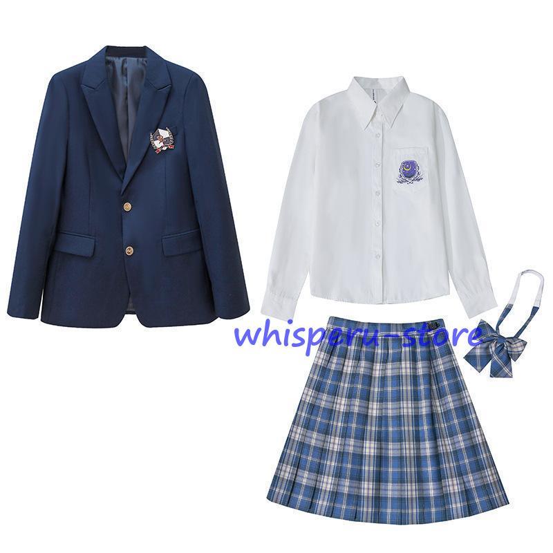 入学式 卒業式 スーツ女の子 高校生 フォーマルスーツ 中学生 レデイース コート ジャケット スカート チェック 柄 セット卒服 S M L 発表会 受験面接 ジュニアの画像