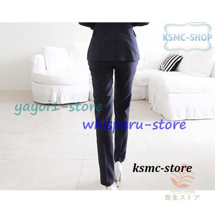 パンツスーツ レディース 結婚式 ストライプ セットアップ テーラード