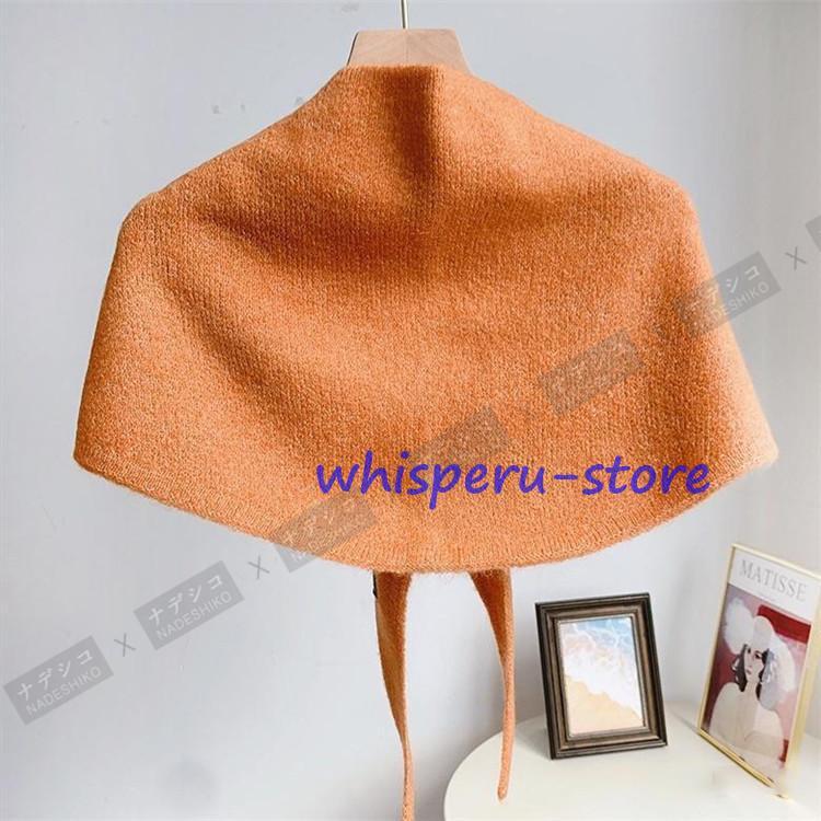 新品　suzuki takayuki ニットショール　オレンジ　レイヤード suzuki takayuki（スズキタカユキ）の「knitted pullover