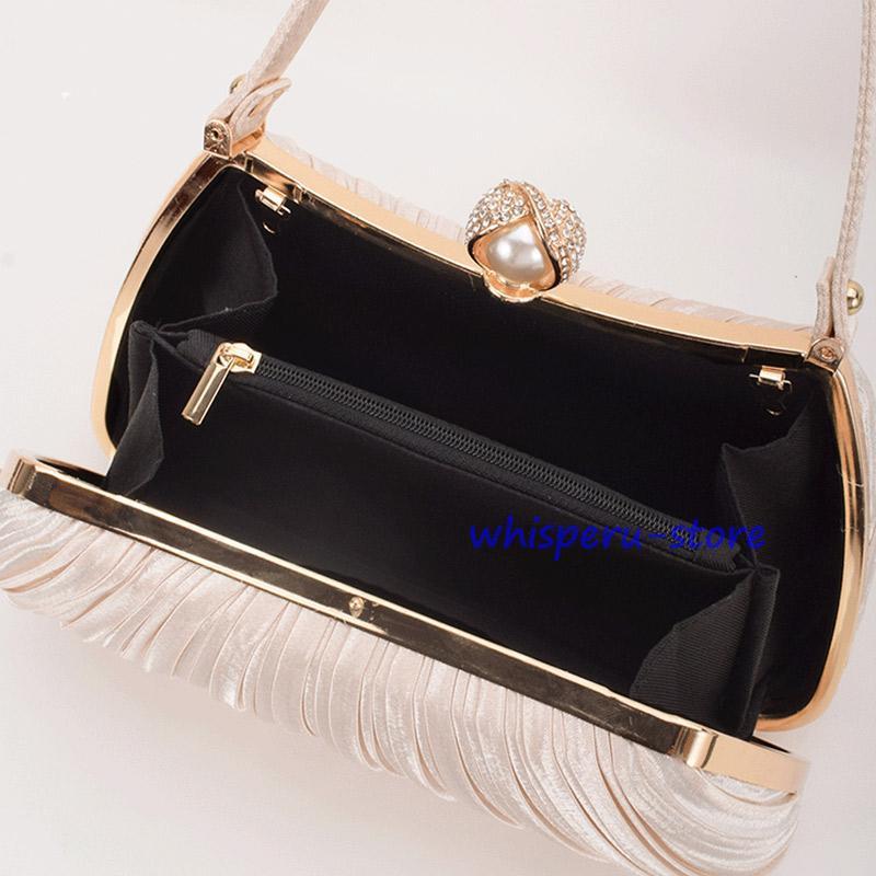 パーティーバッグ 結婚式 フォーマルバッグ クラッチバッグ サテン