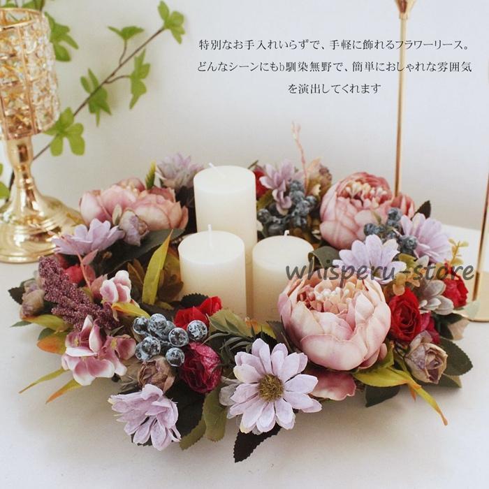 フラワーリース 母の日ギフト 母の日 プレゼント 春 リース 牡丹 花輪