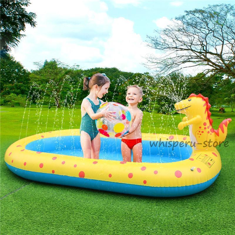 プール 家庭用 ビニールプール 大型プール 子ども 噴水 恐竜 キッズ 