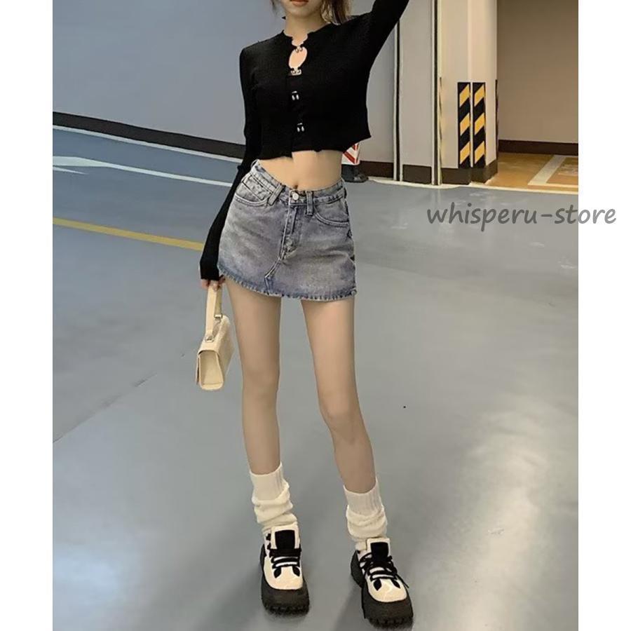 夏 デニムスカパン キュロットスカート韓国風 : WHISPER U - 通販