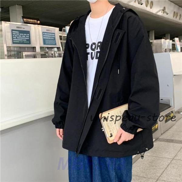 メンズ 秋 秋服 ジャケット フード付き ウインドブレーカー 冬 