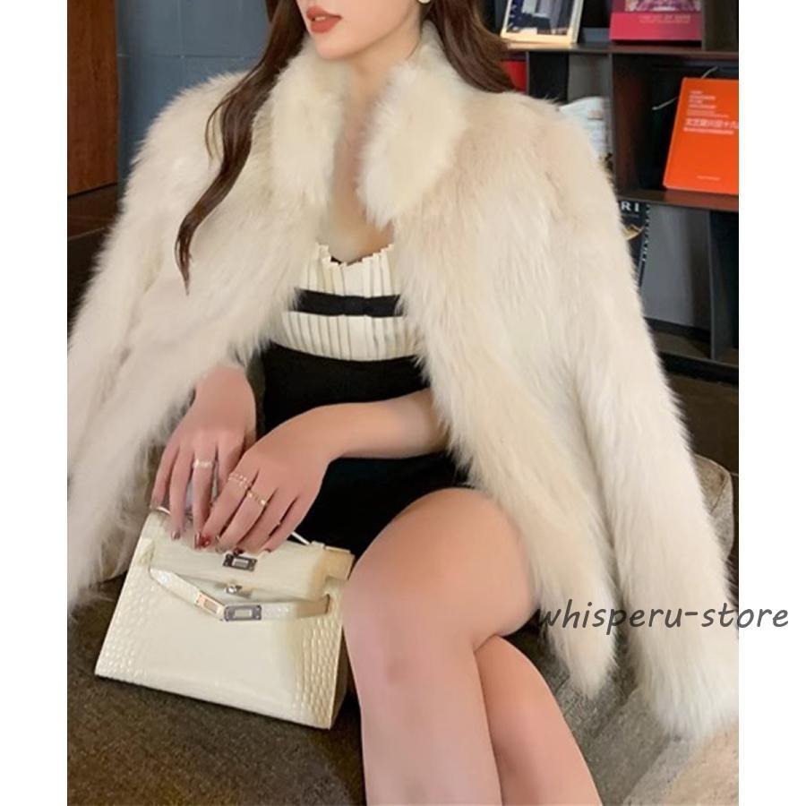 ファーコート フェイクファージャケット ファーコート冬 : WHISPER U - 通販