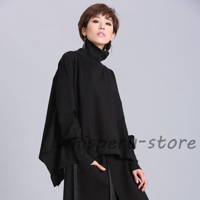 ✨美品✨モユル　カットソー　ドット　ハイネック　変形　ドルマンスリーブ　近年 ✨美品✨モユル カットソー ドット ハイネック 変形 ドルマンスリーブ