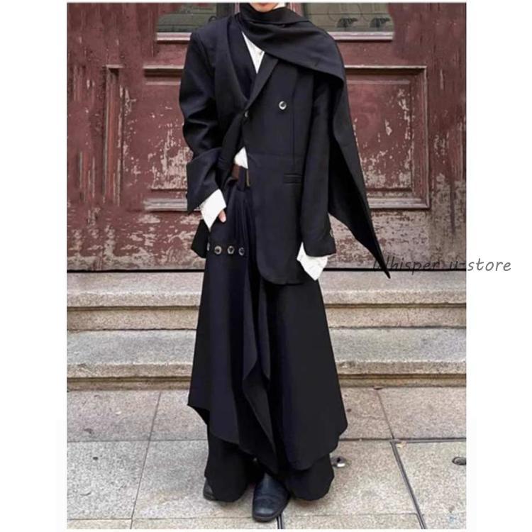 COMME des GARCONS 03AW アシンメトリーガウチョパンツ ガウチョパンツ アシンメトリー スカートパンツ レディース メンズ