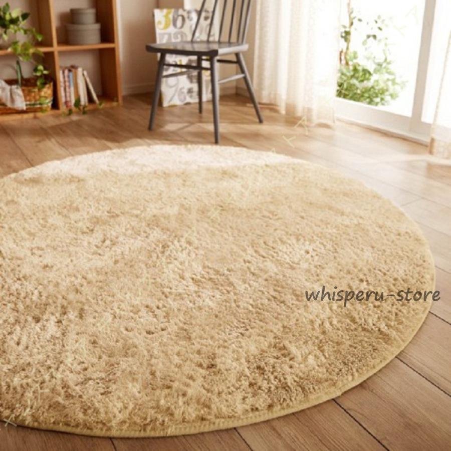 ラグ 円形 洗えるラグマット おしゃれ 円形 直径約160cm カーペット 円形 丸 洗える 抗菌 防臭 ホットカーペットカバー フランネル おしゃれ 冬 床暖房対応_13