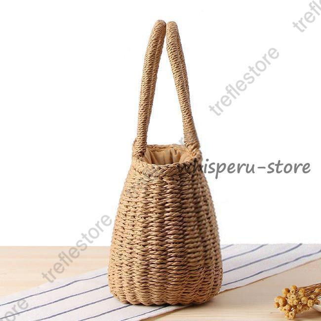 かごバッグ トートバッグ 手提げ 夏バッグ 海辺遊び レディース麦わら
