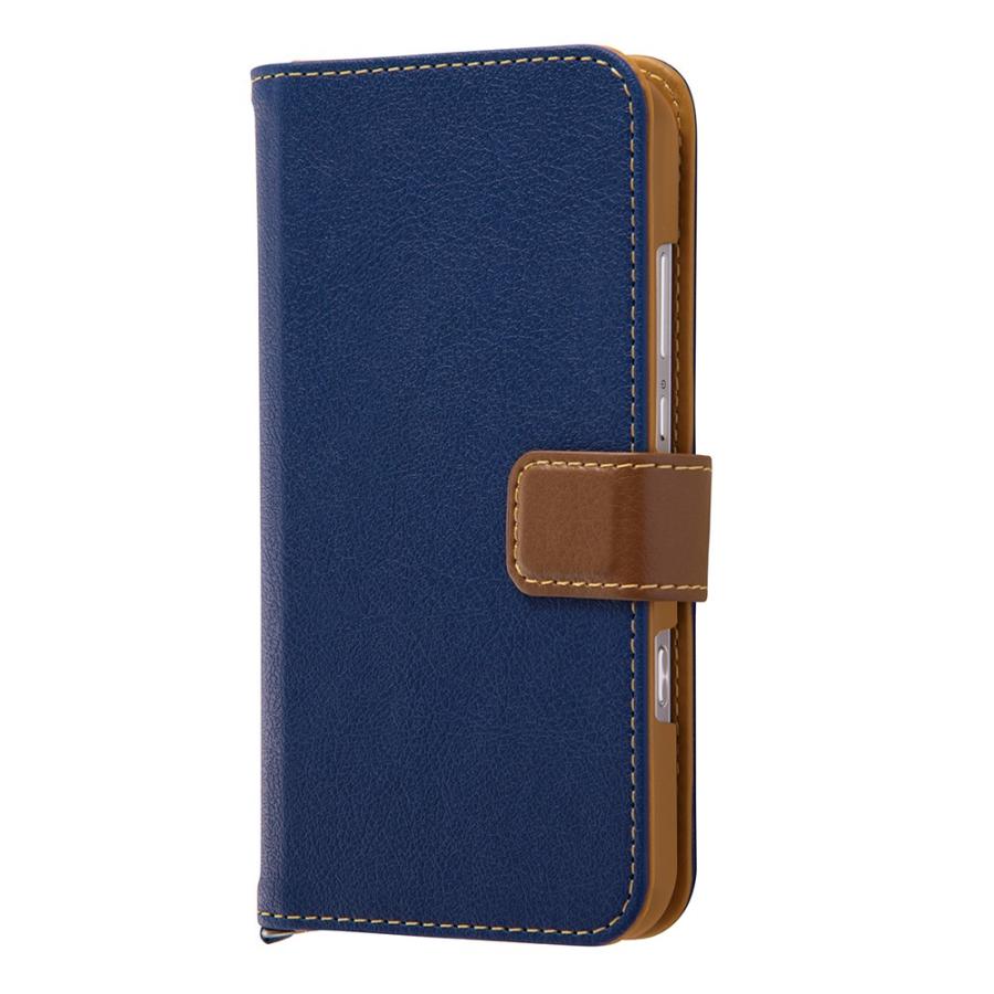 Softbank Aquos Xx3 Mini Au Aquos Serie Mini Shv38 手帳型ケース 2トーンカラー ネイビー ダークブラウン ケース フィルムのwhitebang 通販 Yahoo ショッピング