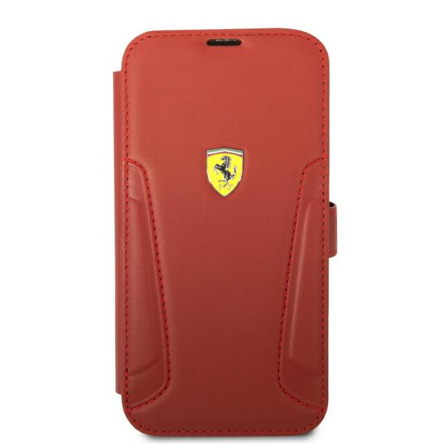 FERRARI - LEATHER BOOKTYPE CASE HOT STAMPED SIDES AND YELLOW