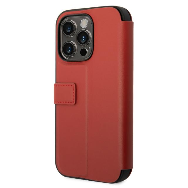 iPhone14 Pro ケース フェラーリ 公式ライセンス 手帳型 本革 レザー レッド ブランド 車 カードポケット付き マグネット FERRARI iPhone 14 Pro アイフォン｜white-bang｜04