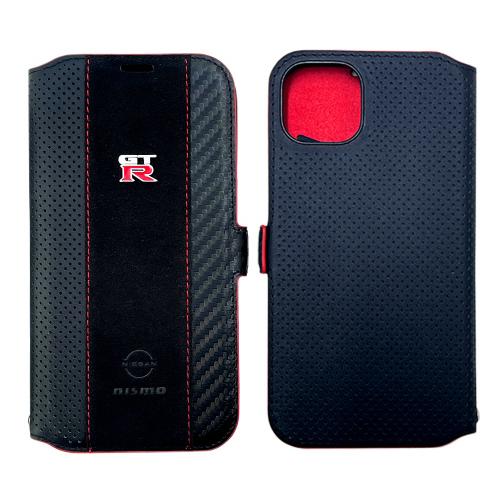 iPhone13 iPhone14 ケース 日産 nismo 公式ライセンス 手帳型 本革