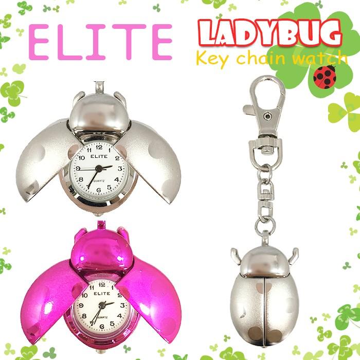 テントウムシ ナースウォッチ てんとうむし モチーフ キーホルダー 時計 かわいい 子供 キーチェーンウォッチ キーチェーン ポケットウォッチ 送料無料 母の日 Cos Ten ケース フィルムのwhitebang 通販 Yahoo ショッピング