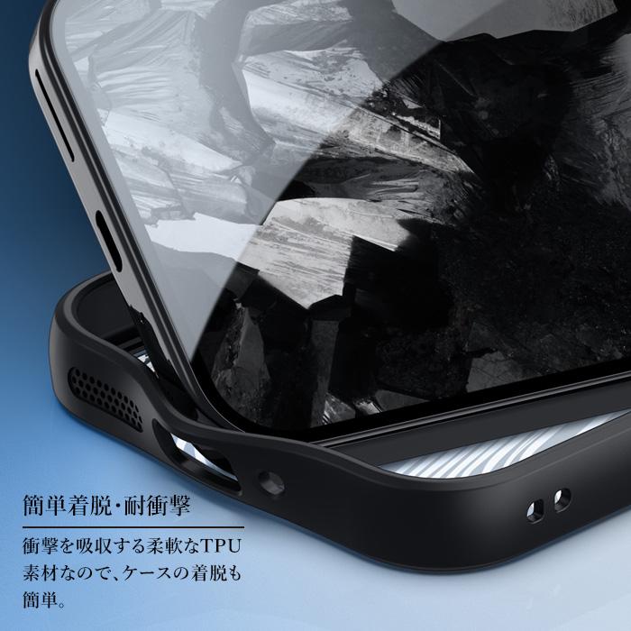 スマホケース Google Pixel8 google pixel8 ブラック 黒 オープン型