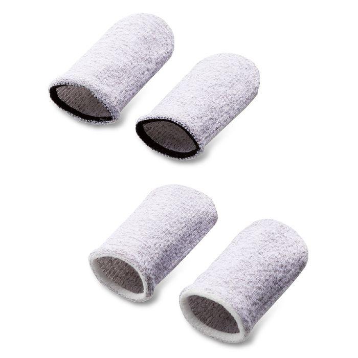 スマホ 指サック ゲーム用 親指 2 人差し指 2 高感度繊維採用 スマホ タブレット 音ゲー シルバー Ele ケース フィルムのwhitebang 通販 Yahoo ショッピング