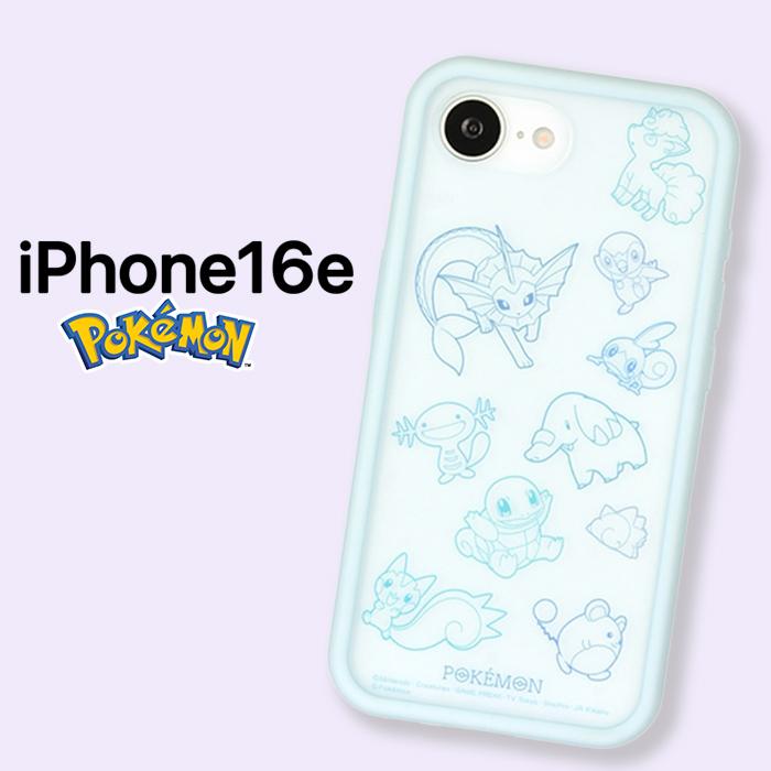 iPhone16e ケース ポケモン キャラクター iPhone 16e SE後継 耐衝撃 総
