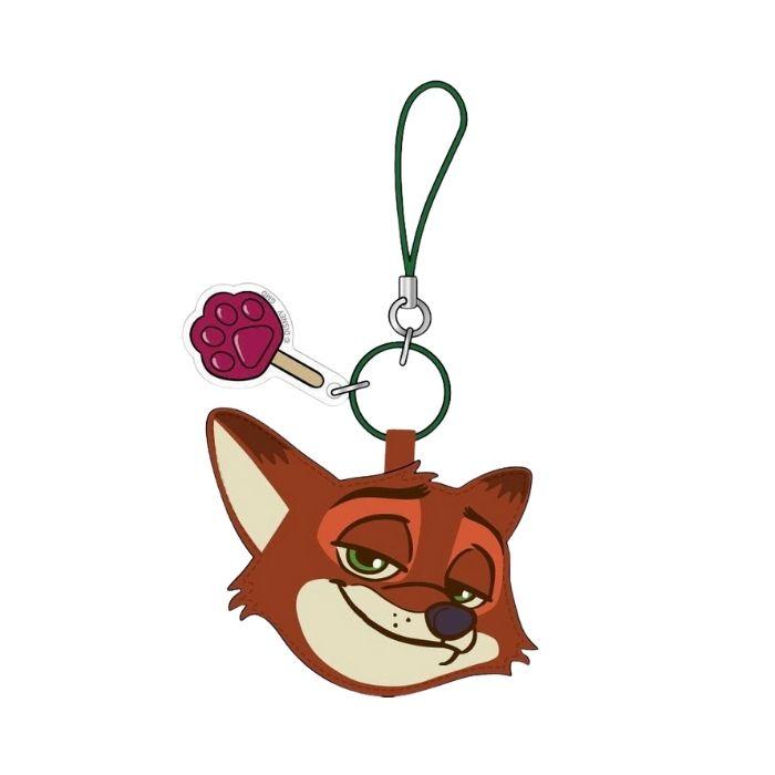 ディズニー ズートピア ニック ストラップ チャーム レザー