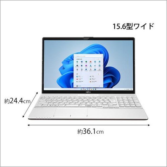 富士通（FUJITSU） ノートパソコン LIFEBOOK AH45 G2 プレミアムホワイト FMVA45G2W 15.6型 ...