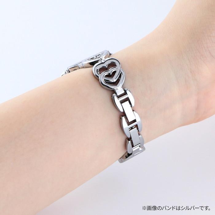 アップルウォッチ バンド ハート ビジューメタルバンド メタル ピンク