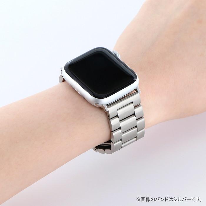 アップルウォッチ バンド ステンレス メタル シルバー スポーツ Apple