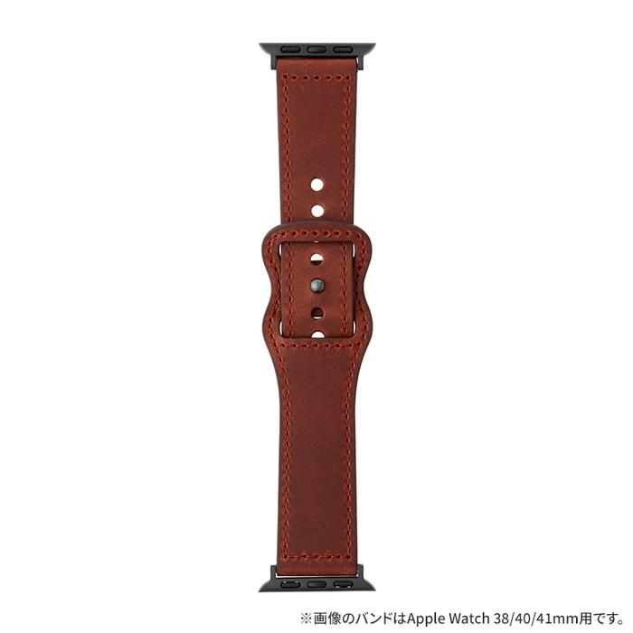 【新品】Apple Watch対応レザーベルト(ブラウン) アップルウォッチ バンド シンプルレザー レザー ブラウン Apple watch