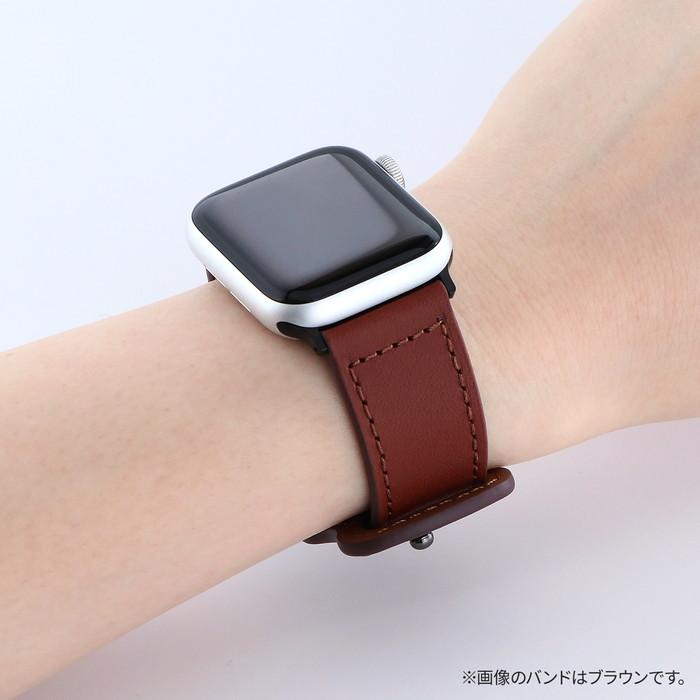 アップルウォッチ バンド シンプルレザー レザー ブラウン Apple watch