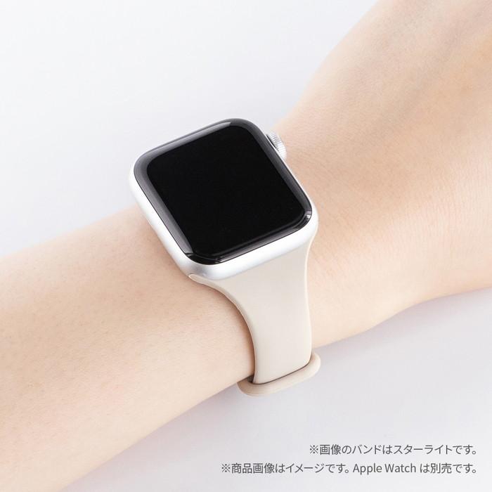 アップルウォッチ バンド スリムシリコン シリコン シンプル スター 
