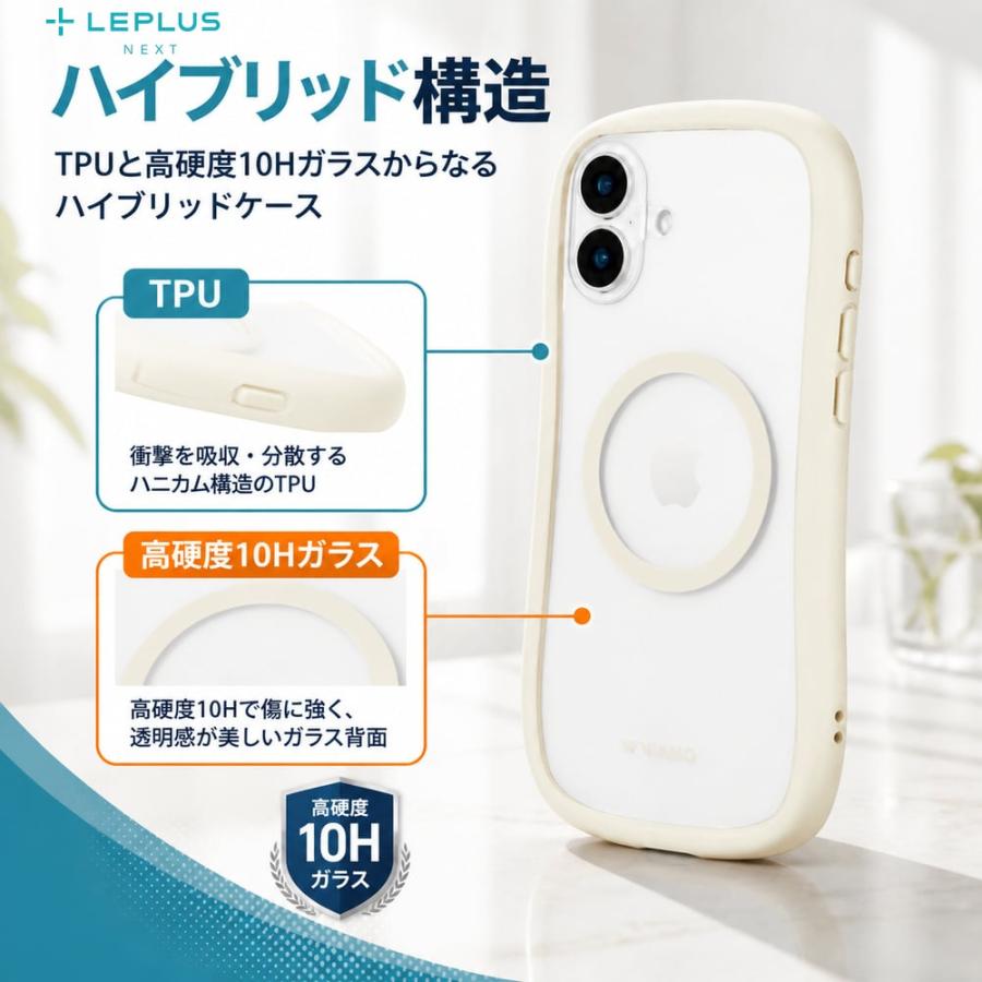 iPhone16Plus ケース クリア 耐衝撃 衝撃吸収 ハイブリッド MagSafe