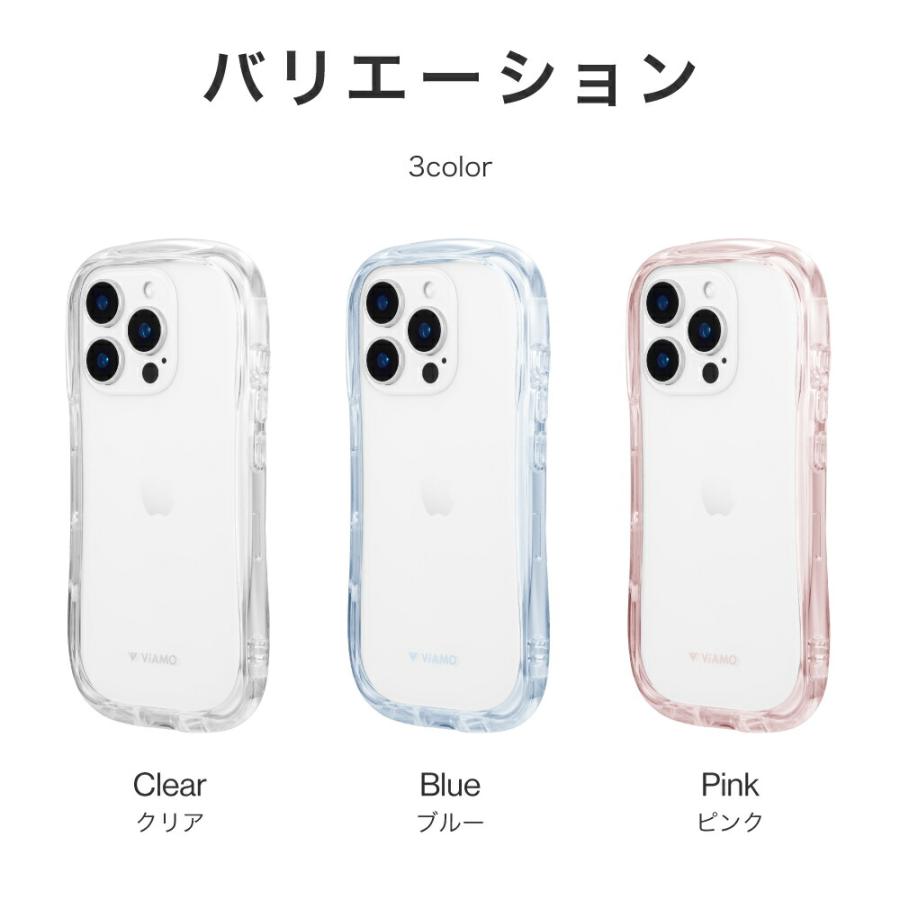 iPhone16Pro ピンク ケース クリア 耐衝撃 衝撃吸収