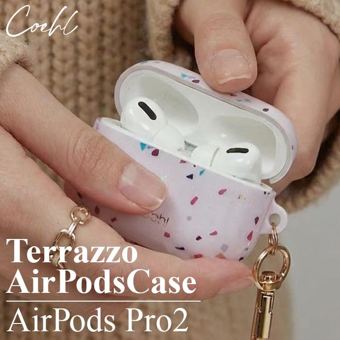AirPods Pro 2 ケース かわいい おしゃれ クリア カラビナ キーリング