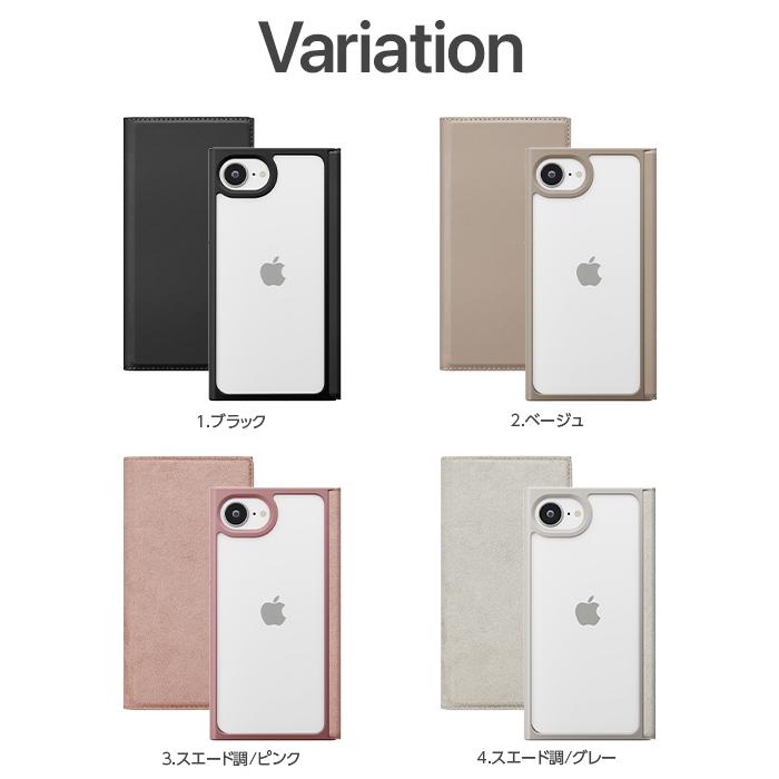 iPhone17e 16e ケース 手帳型 クリアフリップ PGA Premium Style MIL