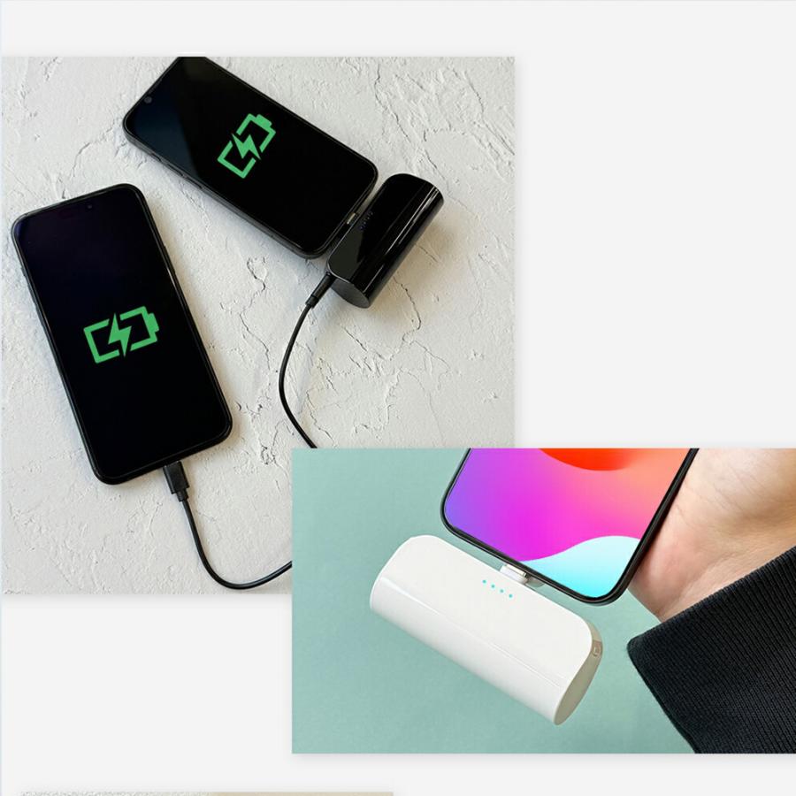 モバイルバッテリー 5000mAh 直挿し ケーブルレス PD20W 高速充電 2台同時充電 軽量 コンパクト スタンド機能付 PSE認証済 |  | 14